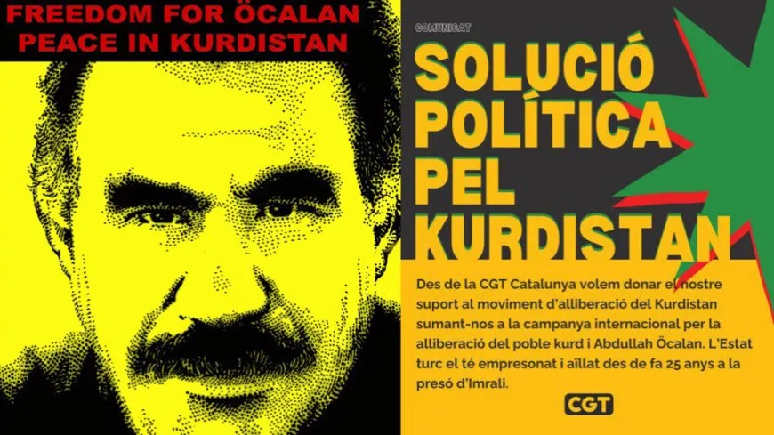 CGT û CI: Azadî ji Abdullah Ocalan re!