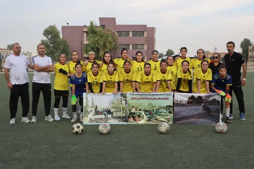 Turnuvaya futbolê ya jinan a kantonê Cizîrê dest pê kir