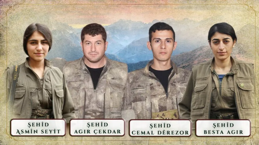 Nasnameyên 4 gerîlayên li Zapê şehîd bûne hatin aşkerekirin