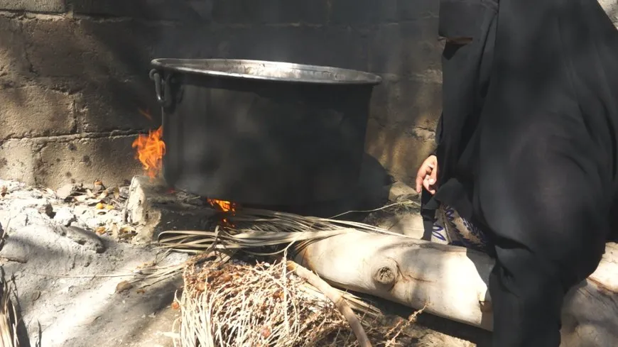 Bajarokê Baxozê pêdiviya xwe ji xurmeyan peyda dike
