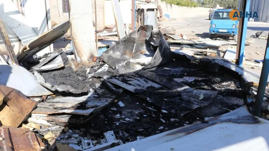 Di encama êrişan de li Kobanê gelek dever wêran bûn