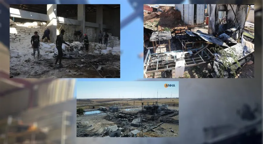 Dagirkeran dermanxane, firin û fabrîqe bombebaran kirin