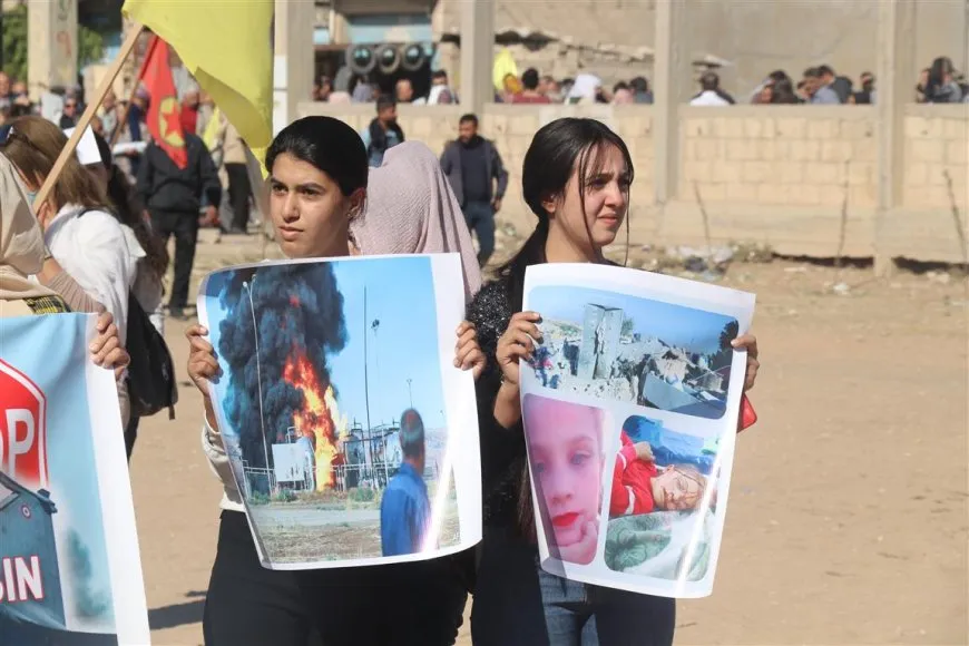 Xelkê Dêrik û Amûdê li dijî êrişan daketin qadan