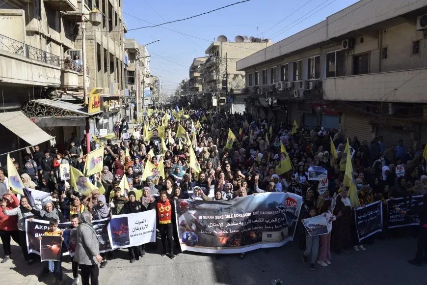 Li Qamişlo û Kobanê li dijî êrişan meş