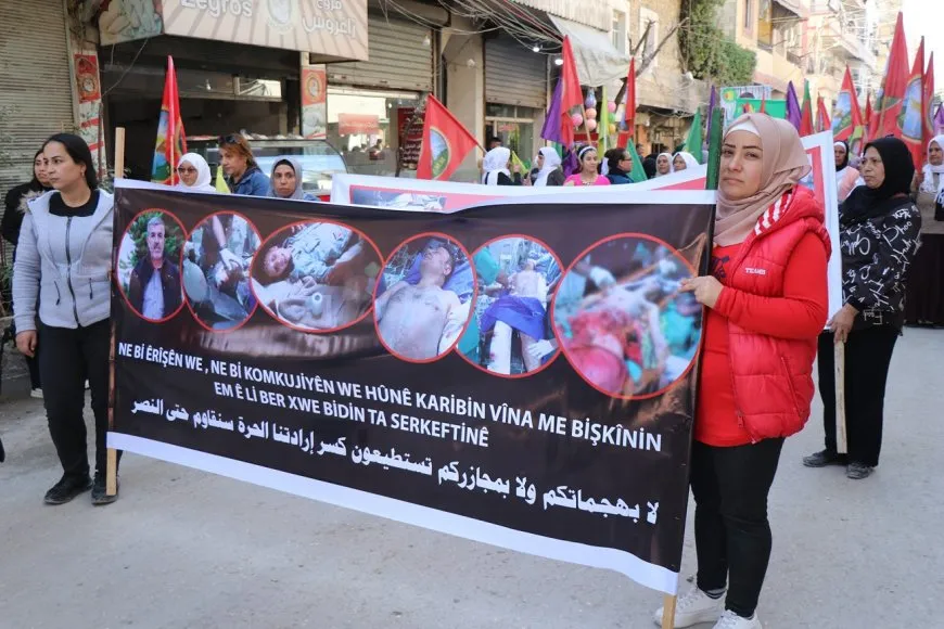 Êrişên dagirkeriyê li Şêxmeqsûdê hatin protestokirin