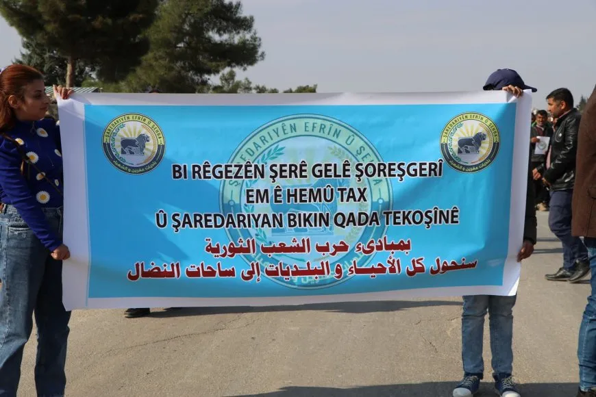Yekitiya Şaredariyan a Reqa û Şehba piştgirî da berxwedana Bakurê Kurdistanê
