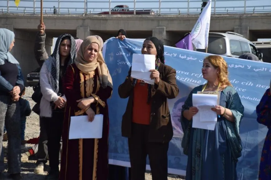 Jinan ji bo Rêber Abdullah Ocalan çalakiyek li dar xist