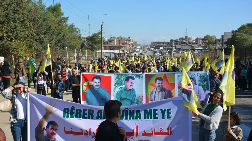 Li Qamişlo û Girkê Legê meş: Rêber Apo vîna me ye