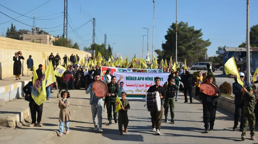 Li Qamişlo û Girkê Legê meş: Rêber Apo vîna me ye