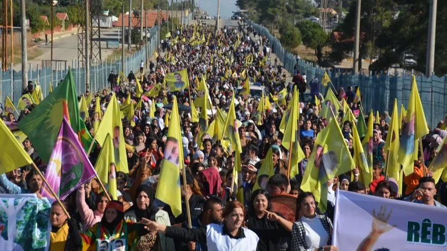 Li Qamişlo û Girkê Legê meş: Rêber Apo vîna me ye
