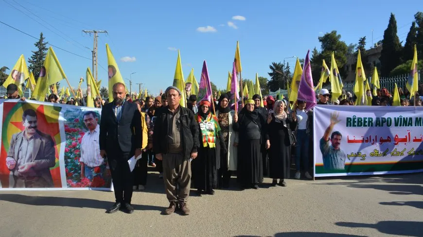 Li Qamişlo û Girkê Legê meş: Rêber Apo vîna me ye