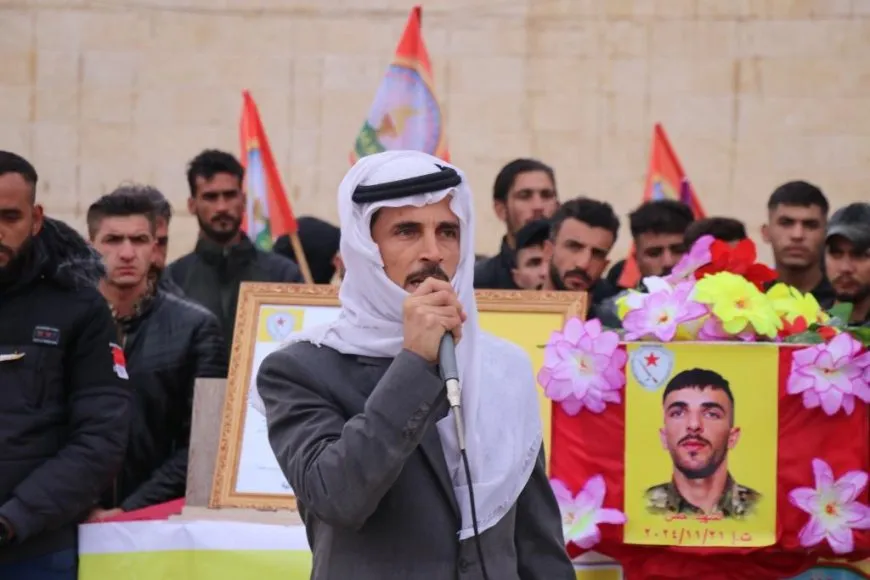 Xelkê Minbicê şehîd Hesen Betran oxir kir
