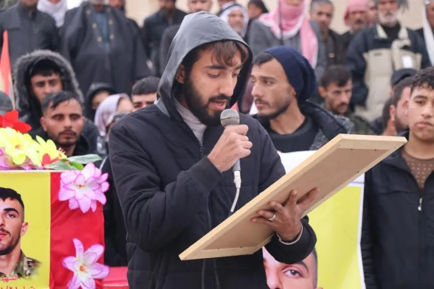 Xelkê Minbicê şehîd Hesen Betran oxir kir