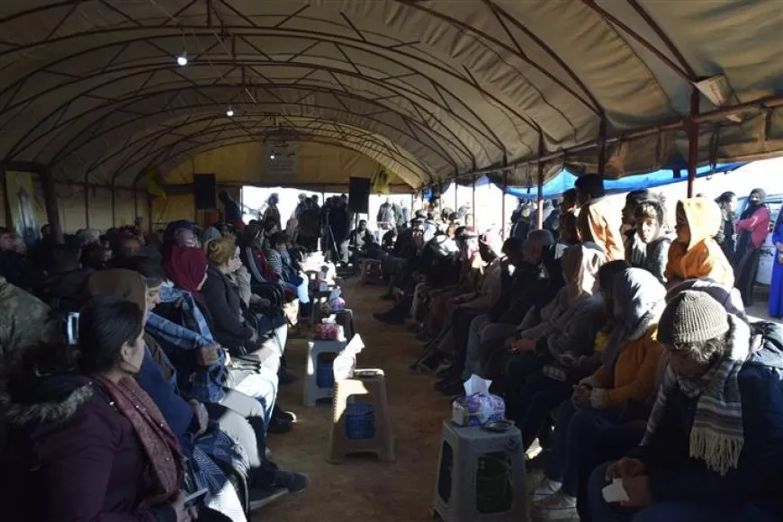 Xelkê Til Temirê sersaxî da malbata şehîd Remedan El Salim