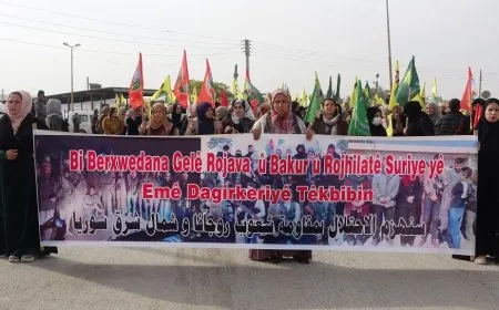 Li Eyn Îsayê meşa li dijî êrişan û koçberkirinê