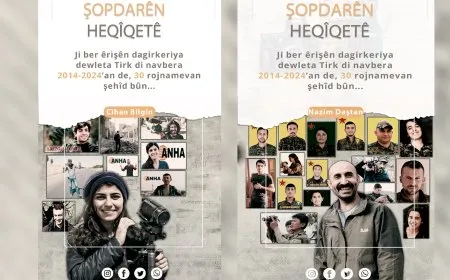 Di 10 salan de 30 rojnamevan di rêya heqîqetê de şehîd bûn