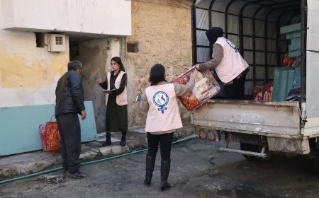 Li Helebê alîkariyên ji bo koçberan didome