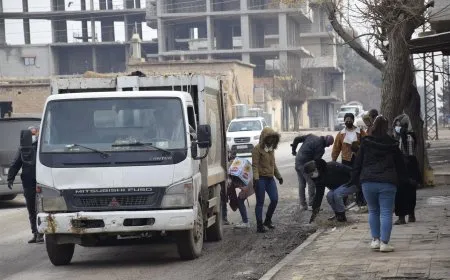 Bi hevkariya şêniyan xebata paqijiyê li bajarê Dirbêsiyê