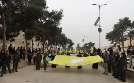 Şêniyên kantona Reqayê piştgiriya QSD`ê kir