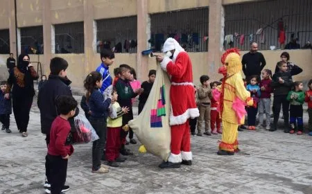Diyariyên sersalê dan zarokên koçberên ji Efrîn-Şehbayê