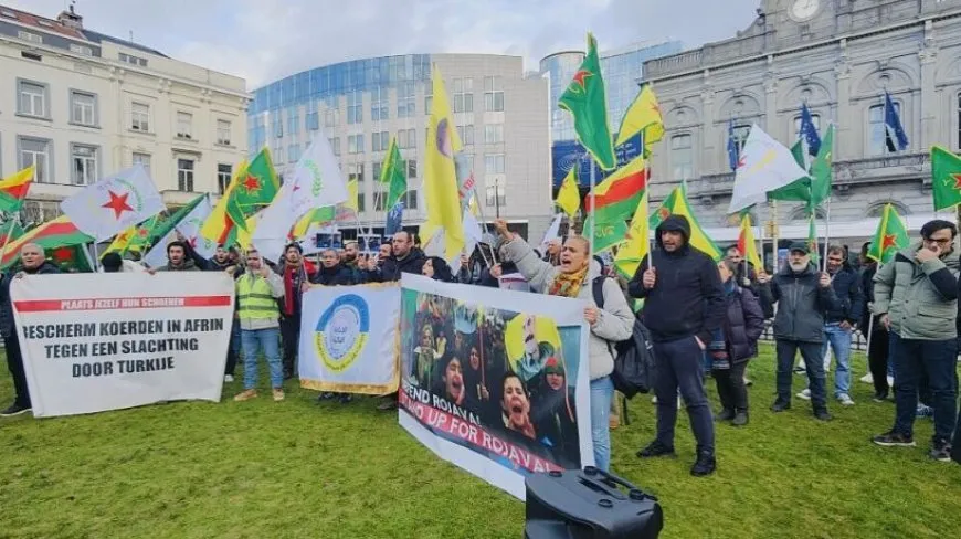 Li Belçîkayê êrişên li ser Bakur û Rojhilatê Sûriyeyê hatin protestokirin