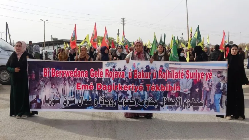 Li Eyn Îsayê meşa li dijî êrişan û koçberkirinê