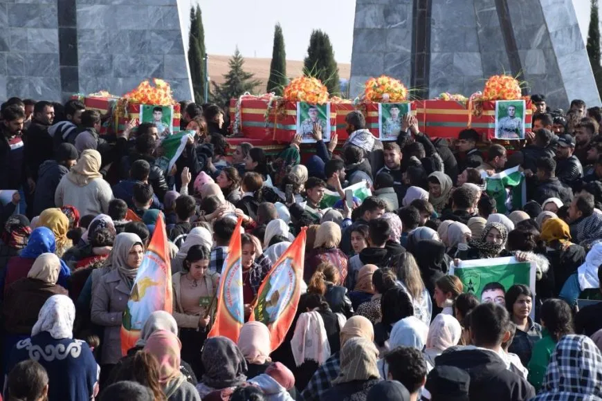 Şehîdên berxwedana Minbic û Dêr Hafirê bi girseyî hatin oxirkirin
