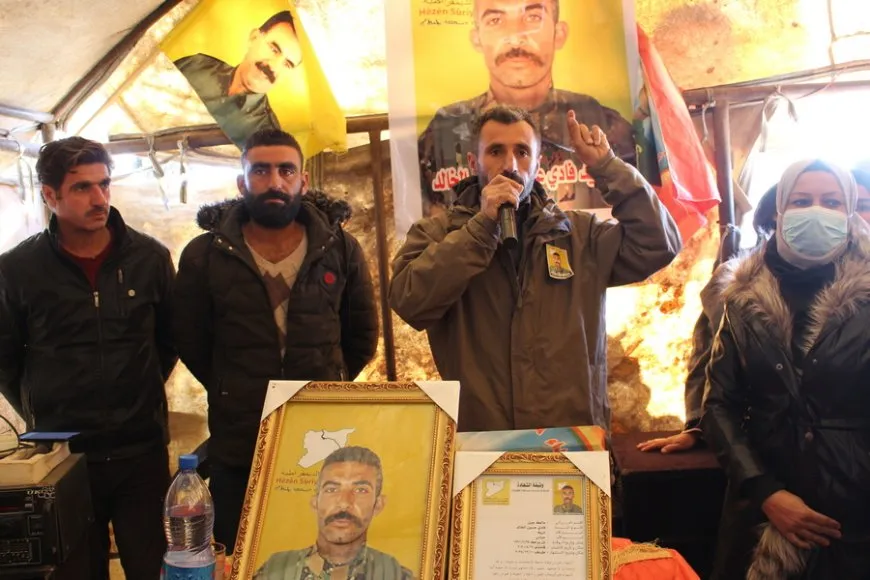 Xelkê Til Birakê sersaxî da malbata şehîd Fadî El Xalid