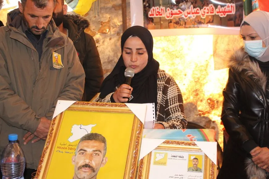 Xelkê Til Birakê sersaxî da malbata şehîd Fadî El Xalid