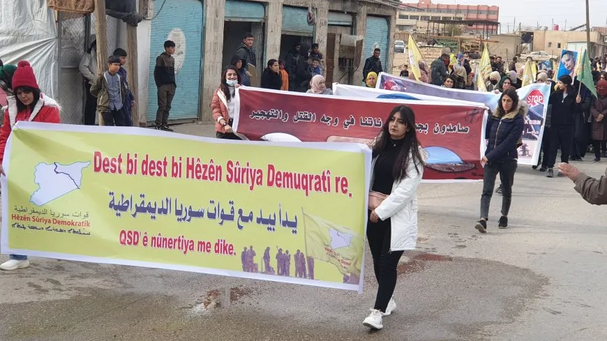 Li Çilaxayê meşa ji bo piştgiriya QSD’ê