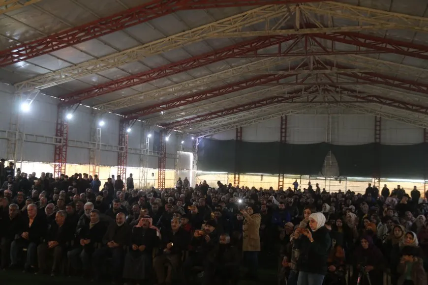 Şêx Murşîd El Xeznewî bi xelkê Amûdê re civiya