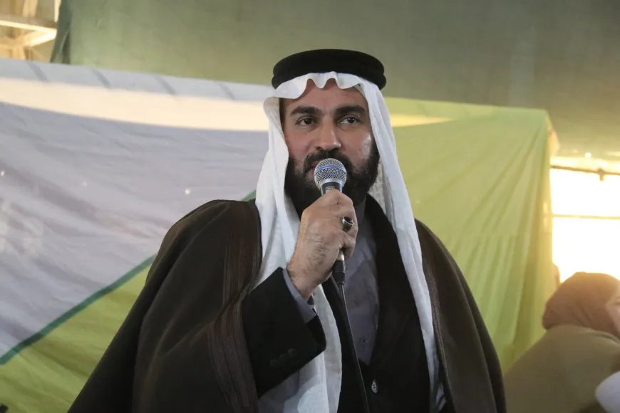 Şêx Murşîd El Xeznewî bi xelkê Amûdê re civiya