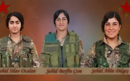YPJ: Şervanên me Berfîn Çem, Ahîn Dilgeş û Silav Ocalan tev li karwanê nemiran bûn