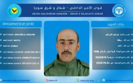 Hêzên Ewlekariya Hundirîn nasnameya şehîdekî aşkera kir