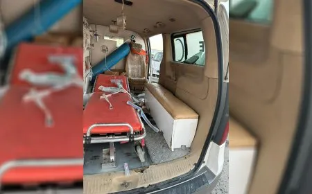 Wêneyên ambûlansên ku ji ber êrişa li Tişrînê xisar dîtine