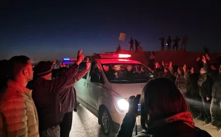 Xelkê Hesekê karwana şehîdên Bendava Tişrînê pêşwazî kir