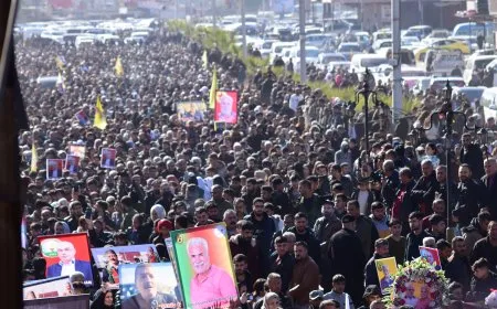 Karwanê oxirkirina 7 şehîdan ber bi Pakrewangeha Şehîd Delîl Sarûxan ve bi rê ket