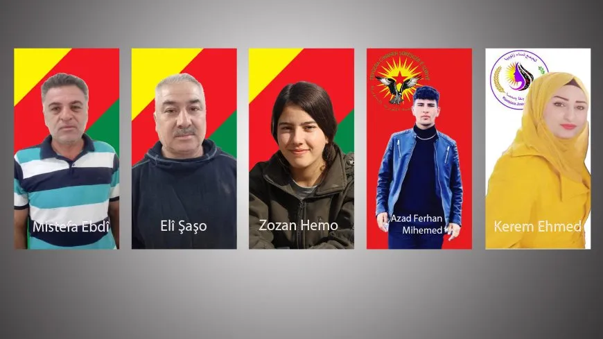 Navên şehîdên êrişên dewleta Tirk a dagirker