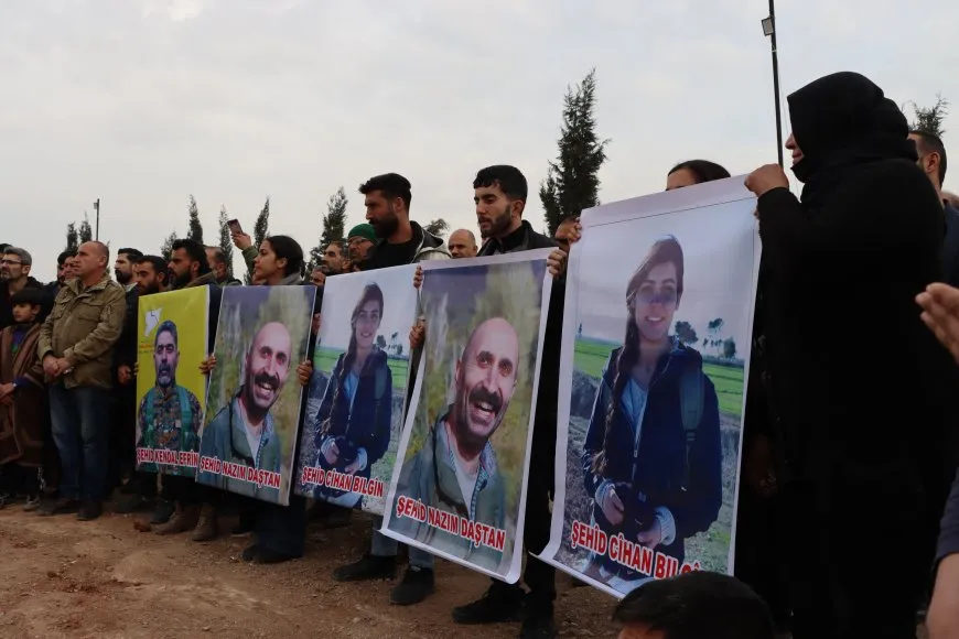Cenazeyên şehîd Cîhan Bîlgîn û Nazim Daştan hatin definkirin