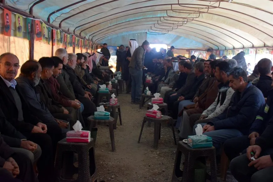 Xelkê Dirbêsiyê û Zirganê sersaxî da malbata şehîd Ibrahîm El Ibrahîm