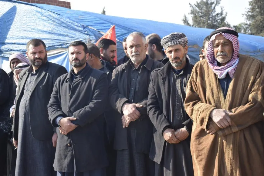 Xelkê Dirbêsiyê û Zirganê sersaxî da malbata şehîd Ibrahîm El Ibrahîm