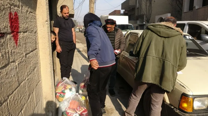 Rêvberiya Xweser alîkariyê li koçberên Efrînê belav dike