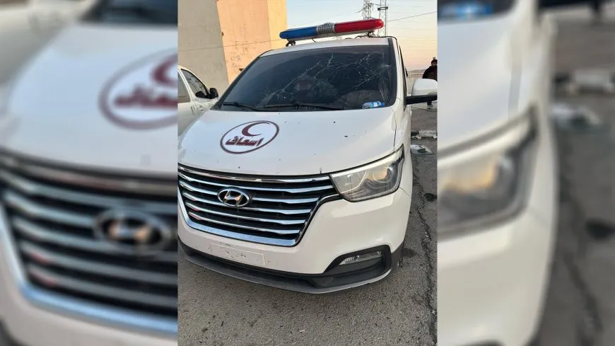 Wêneyên ambûlansên ku ji ber êrişa li Tişrînê xisar dîtine