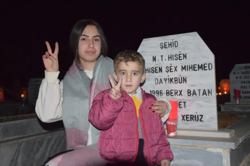 Di salvegera rizgarkirina Kobanê de mûm li ser gorên şehîdan hatin pêxistin