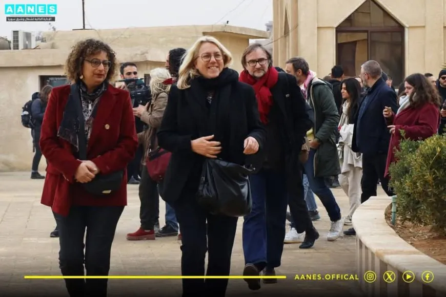 Şandeyeke Ewropî serdana Bakur û Rojhilatê Sûriyeyê kir