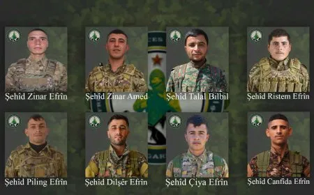HRE’yê şehadeta 8 şervanên xwe ragihand