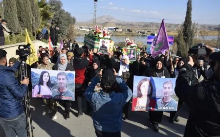 Cenazeyên şehîd Hêva û Dilawer gihîştin deriyê Sêmalka