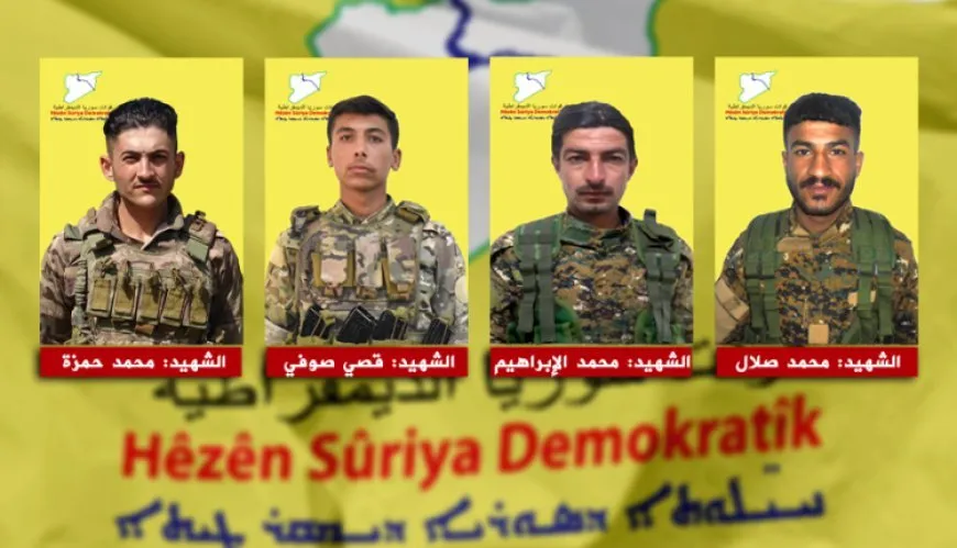 QSD’ê şehadeta 4 şervanan ragihand