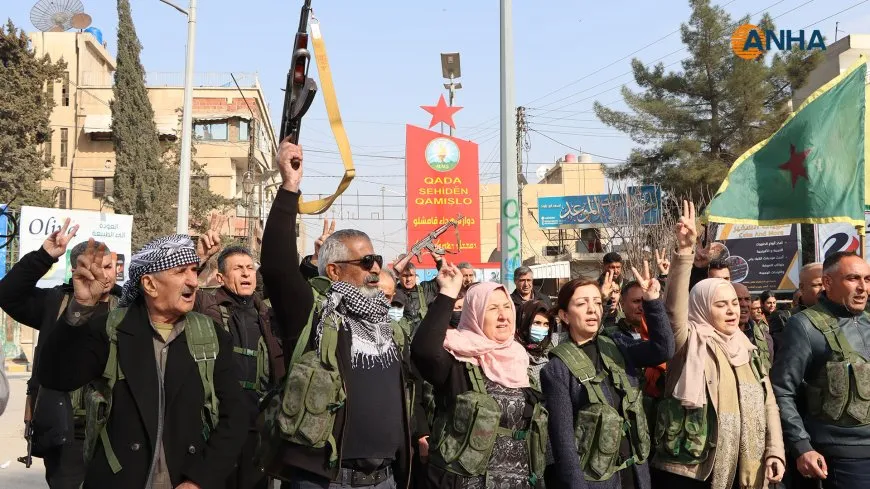 Rêveberiya Kantona Cizîrê, saziyên jinan û partî tevlî seferberiyê bûn