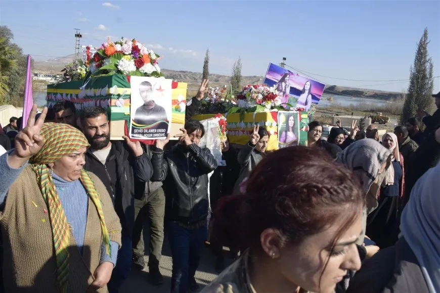 Cenazeyên şehîd Hêva û Dilawer gihîştin deriyê Sêmalka